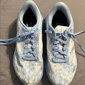 Brooks Sky Blue and White Athletic Sneakers